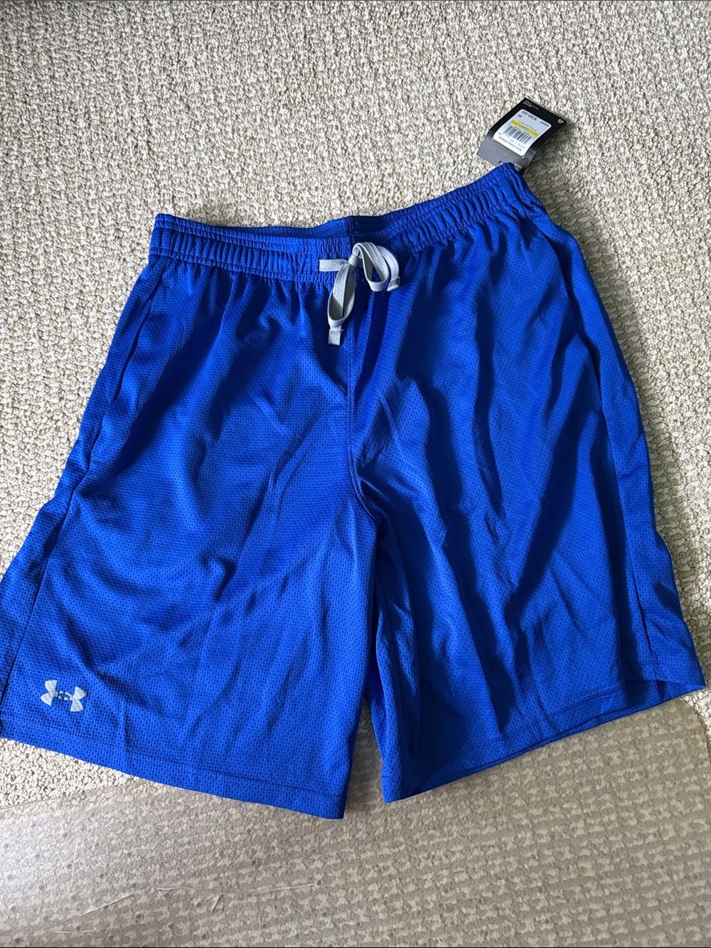 NWT Under Armour Men's Blue Athletic Mesh Training Shorts